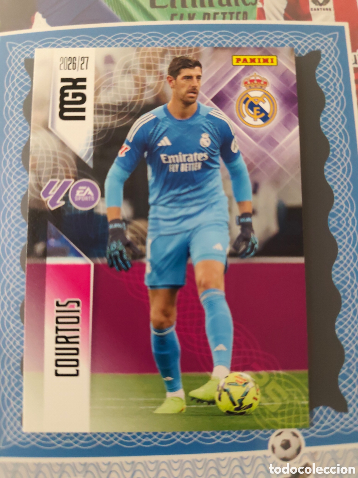 Cromos de f&uacute;tbol: MEGACRACKS 2026 2027 26 27 - PANINI - N&ordm; 218 COURTOIS REAL MADRID