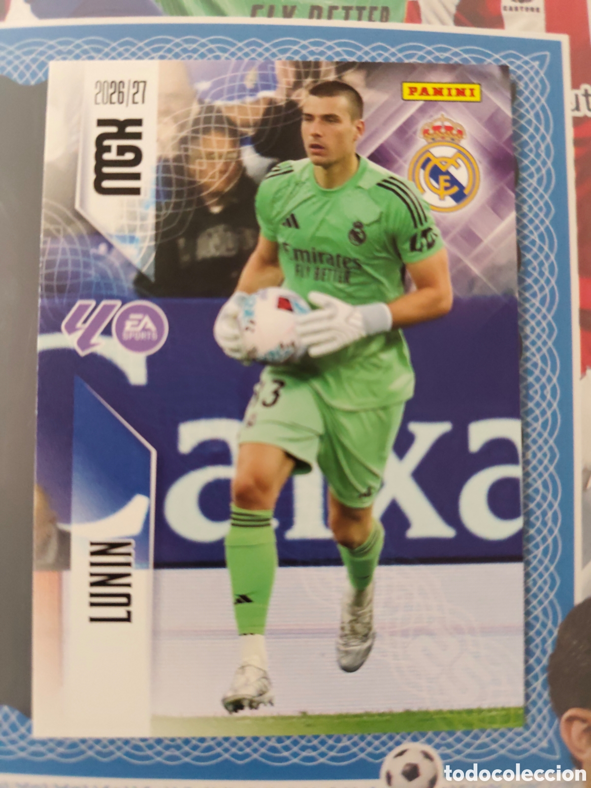 Cromos de f&uacute;tbol: MEGACRACKS 2026 2027 26 27 - PANINI - N&ordm; 219 LUNIN REAL MADRID