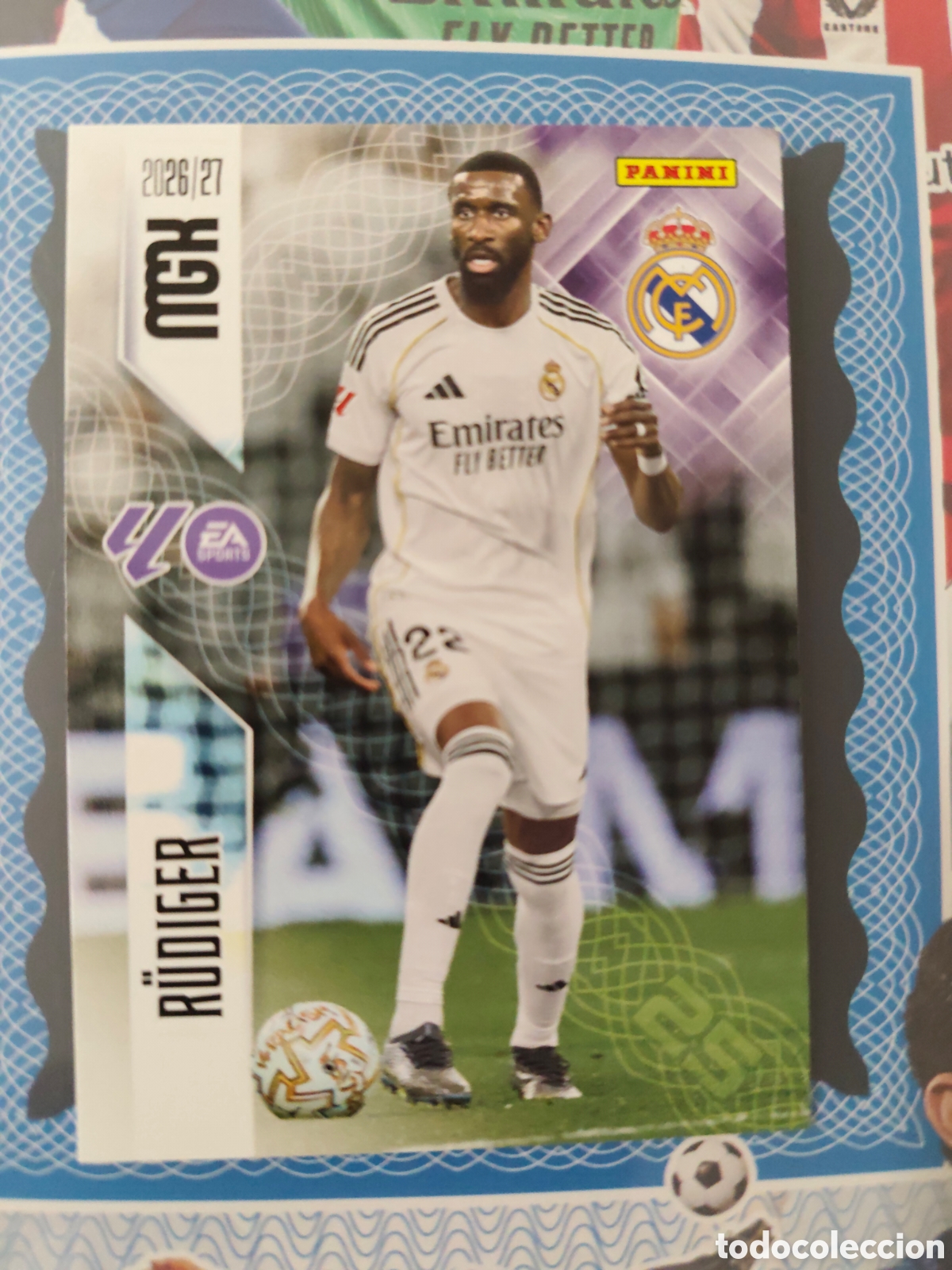Cromos de f&uacute;tbol: MEGACRACKS 2026 2027 26 27 - PANINI - N&ordm; 223 R&Uuml;DIGER REAL MADRID