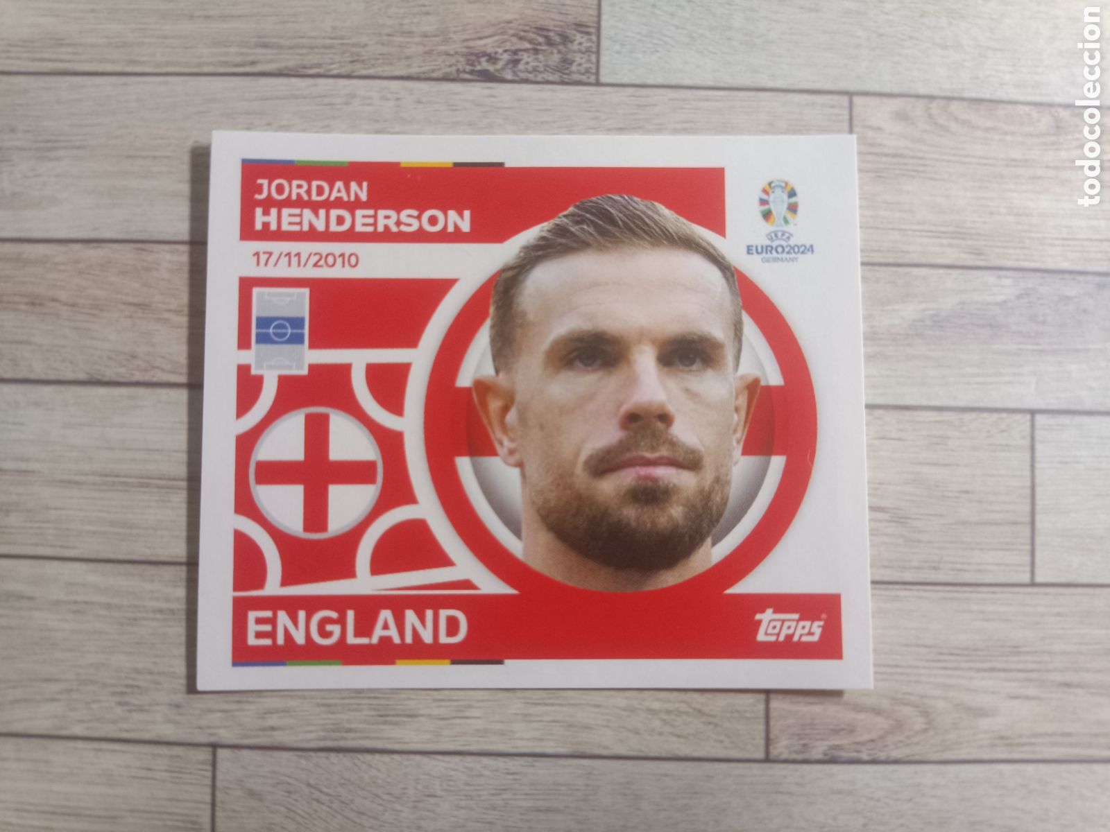 Cromos de f&uacute;tbol: ENG15 JORDAN HENDERSON INGLATERRA ENG 15 TOPPS STICKER GERMANY EURO 2024