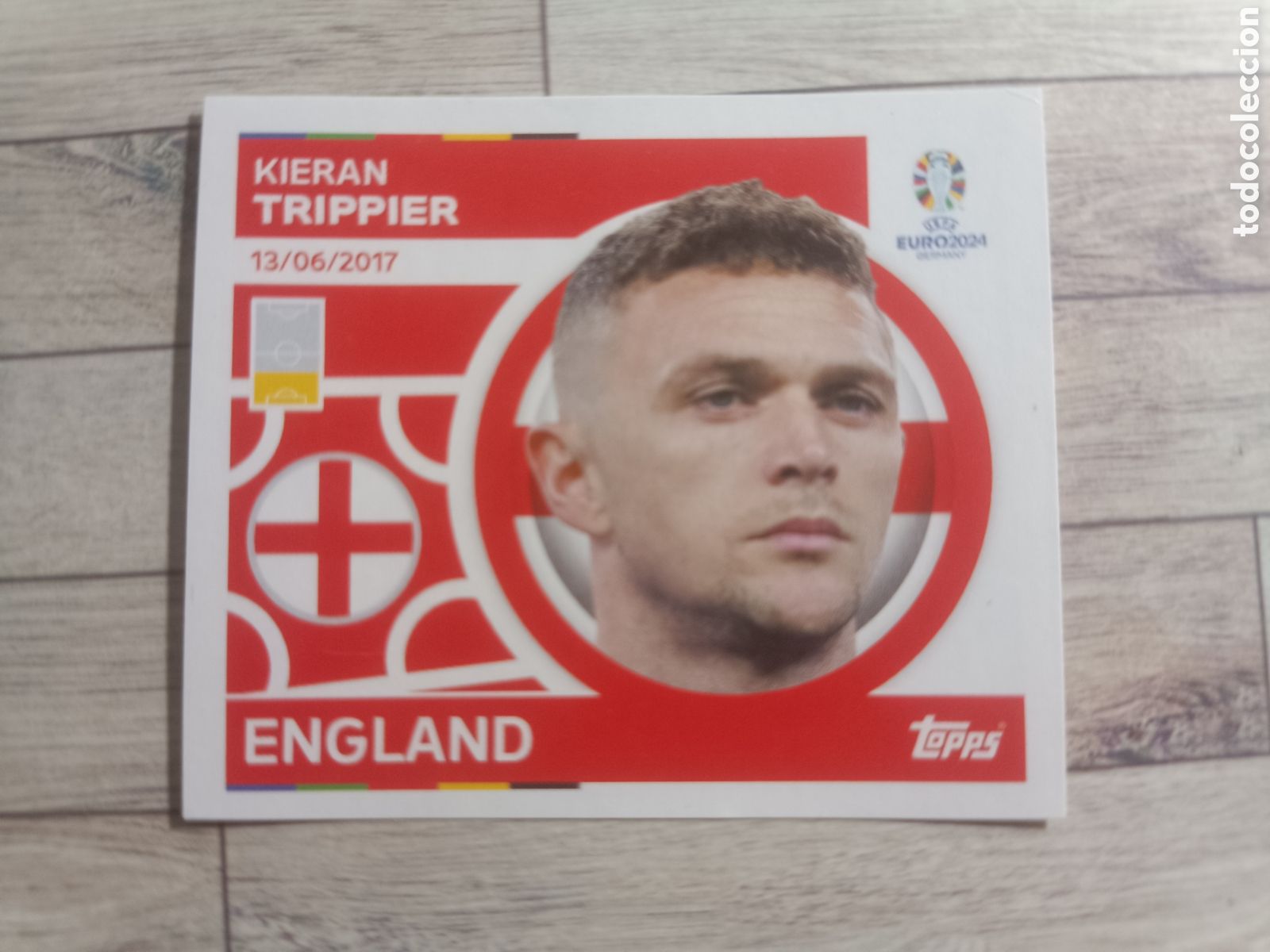 Cromos de f&uacute;tbol: ENG7 KIERAN TRIPPIER INGLATERRA ENG 7 TOPPS STICKER GERMANY EURO 2024