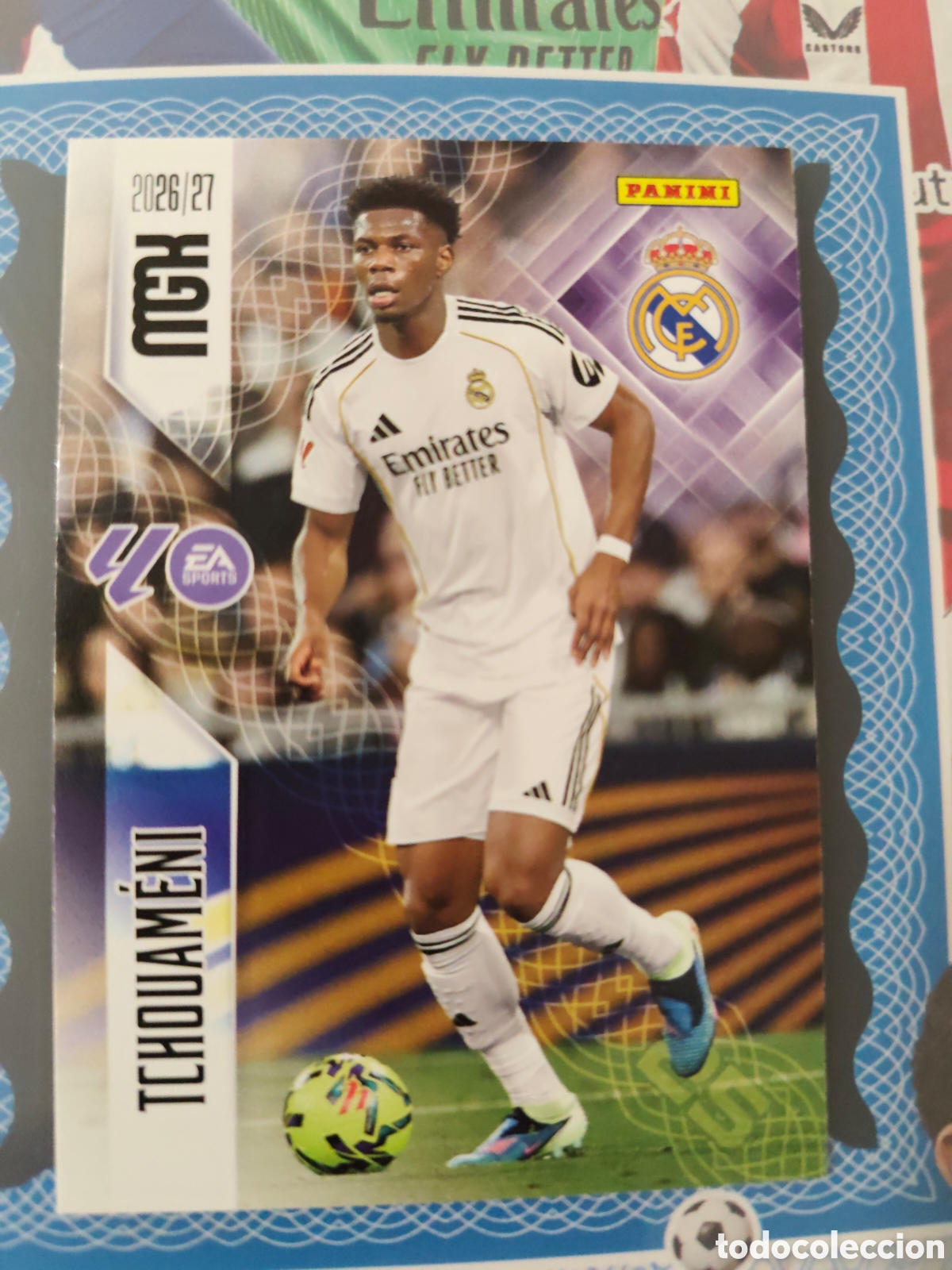 Cromos de f&uacute;tbol: MEGACRACKS 2026 2027 26 27 - PANINI - N&ordm; 225 TCHOUAM&Eacute;NI REAL MADRID