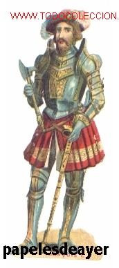 Collezionismo Figurine ritagliate antiche: Precioso cromo troquelado de FRANCISCO I