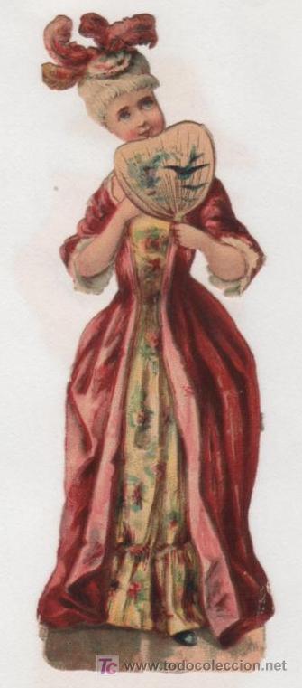 Collezionismo Figurine ritagliate antiche: PRECIOSO CROMO TROQUELADO ANTIGUO. Finales S. XIX
