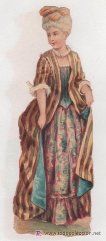 Collezionismo Figurine ritagliate antiche: PRECIOSO CROMO TROQUELADO ANTIGUO. Finales S. XIX