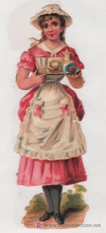 Collezionismo Figurine ritagliate antiche: PRECIOSO CROMO TROQUELADO ANTIGUO. Finales S. XIX