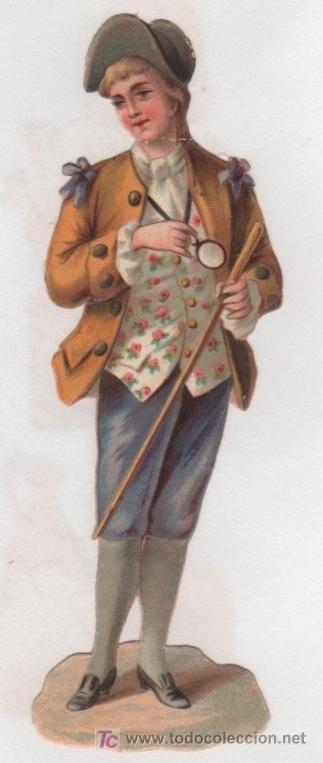 Collezionismo Figurine ritagliate antiche: PRECIOSO CROMO TROQUELADO ANTIGUO. Finales S. XIX