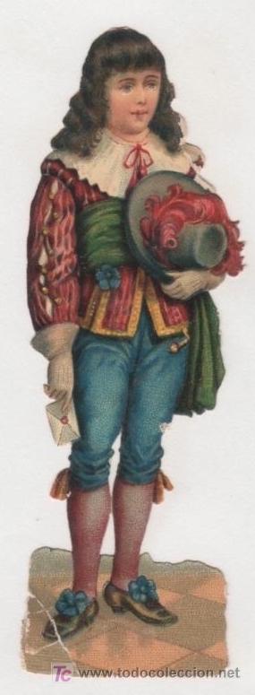 Collezionismo Figurine ritagliate antiche: PRECIOSO CROMO TROQUELADO ANTIGUO. Finales S. XIX