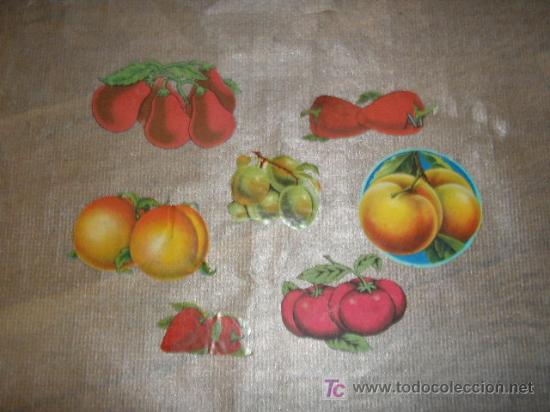 Collectable Antique Stamped Cards: lote de cromos o vistas de frutas. A&ntilde;os 40.