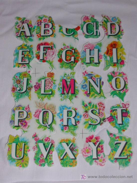 Sammeln alte gestanzte Sammelbilder: L&aacute;mina de CROMOS TROQUELADOS - Antigua - FLORES CON LETRAS (con tara)