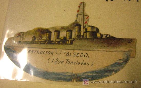 Coleccionismo cromos troquelados antiguos: Ejercito Popular, destructor ALSEDO - Foto 1