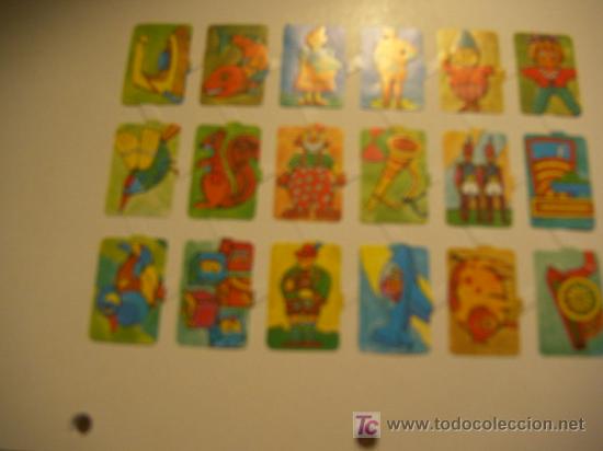 Collezionismo Figurine ritagliate antiche: LAMINA 18 CROMOS TROQUELADOS DIFERENTES (GRAFICAS LORO&Ntilde;O)
