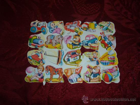 Collectable Antique Stamped Cards: lamina de cromos troquelados marca f b,n&ordm; 280