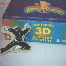 Coleccionismo Cromos troquelados antiguos: ADHESIVO 3D STICKER RELIEF POWER RANGER NEGRO AÑO 1995 A ESTRENAR*. Lote 106931638