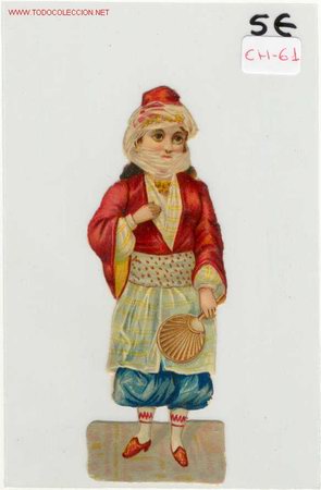 Collectable Antique Stamped Cards: (ch-61) CROMO PRINCIPIOS DE SIGLO