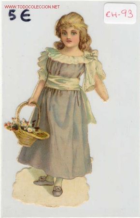 Collectable Antique Stamped Cards: (ch-93) CROMO PRINCIPIOS DE SIGLO