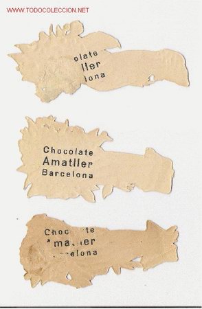 Coleccionismo cromos troquelados antiguos: CHOCOLATES AMATLLER    -BARCELONA - Foto 2