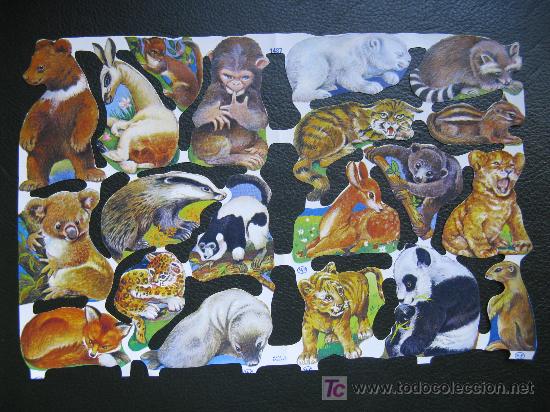Sammeln alte gestanzte Sammelbilder: pliego de cromos troquelados