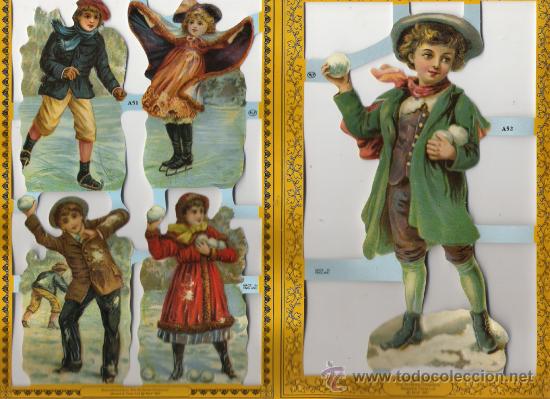 Coleccionismo cromos troquelados antiguos: CROMO DOBLE TROQUELADO - Foto 1