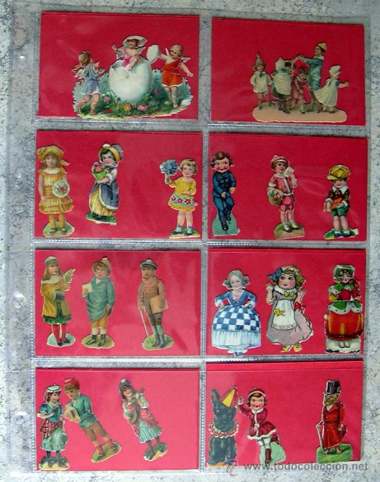 Collectionnisme Cartes &agrave; collectionner massicot&eacute;es anciennes: 43 cromos troquelados - Ver foto adicional