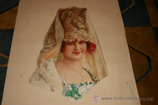 Collectable Antique Stamped Cards: antiguo cromo troquelado gran tamano
