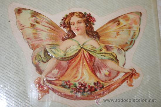 Collectable Antique Stamped Cards: ANTIGUO CROMO TROQUELADO MODERNISTA