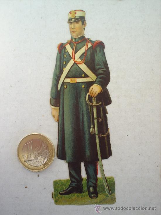 Coleccionismo cromos troquelados antiguos: CROMO TROQUELADO MILITAR - Foto 1