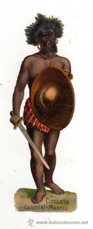 Colecionismo Cromos recortados antigos: CROMO TROQUELADO  EN RELIEVE, CHOCOLATE CAMPA&Ntilde;IA COLONIAL- MADRIDANTIGUO