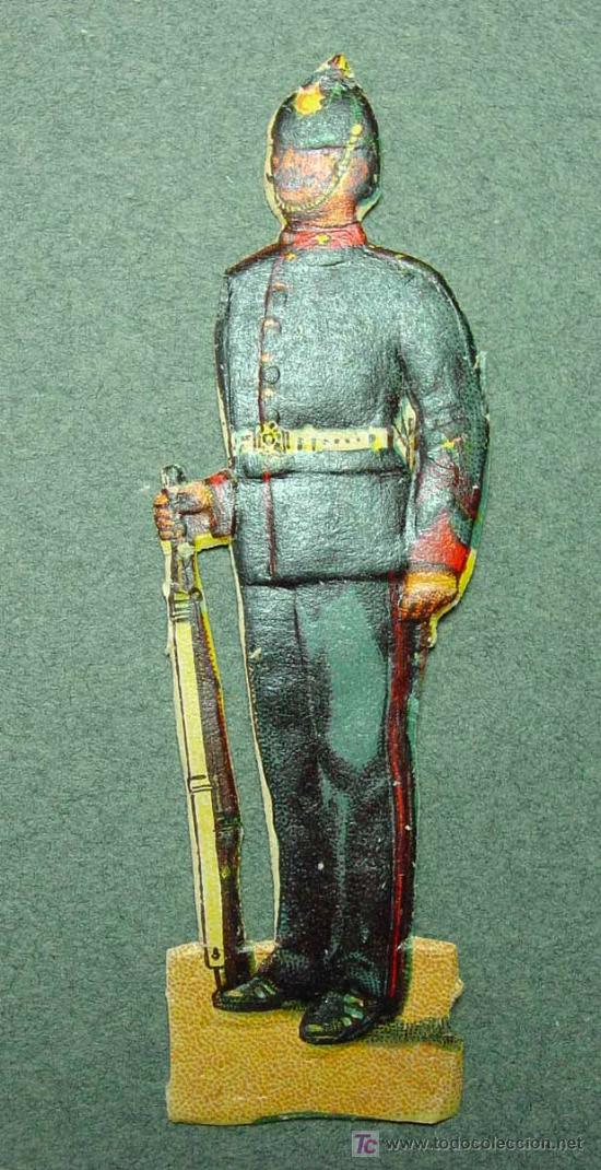 Collezionismo Figurine ritagliate antiche: CROMO, 8,5 CM, TROQUELADO, SOLDADO, INGLATERRA ? ALEMANIA ?