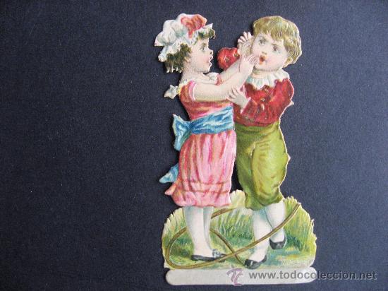 Coleccionismo Cromos troquelados antiguos: ANTIGUO E INTERESANTE CROMO TROQUELADO Y EN RELIEVE.