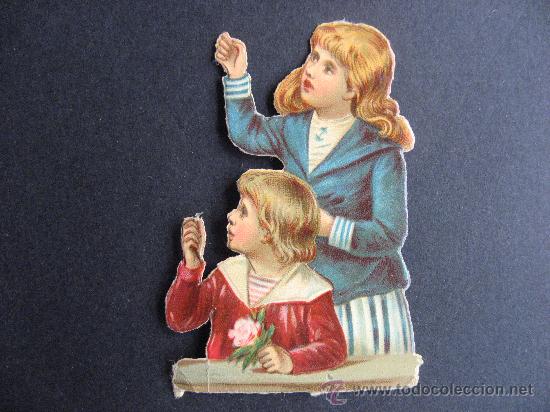 Coleccionismo Cromos troquelados antiguos: ANTIGUO E INTERESANTE CROMO TROQUELADO Y EN RELIEVE.