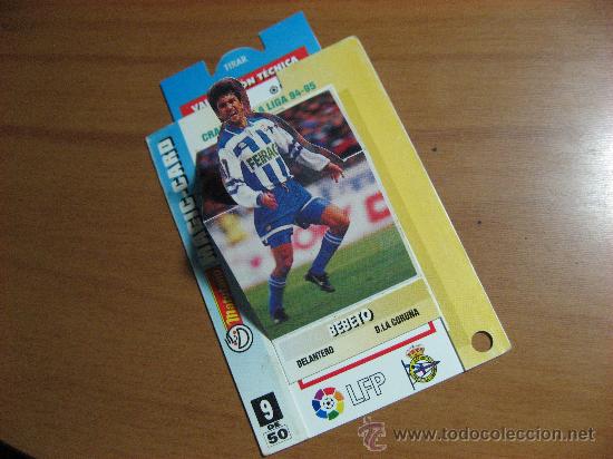 Sammeln alte gestanzte Sammelbilder: CROMO TROQUELADO, DESPLEGABLE, MAGIC CARD, MATUTANO,LIGA-94-95.BEBETO D.LA CORU&Ntilde;A.N&ordm; 9.