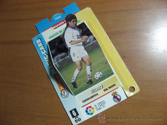 Sammeln alte gestanzte Sammelbilder: CROMO TROQUELADO, DESPLEGABLE, MAGIC CARD, MATUTANO,LIGA-94-95.HIERRO REAL MADRID.N&ordm; 6.