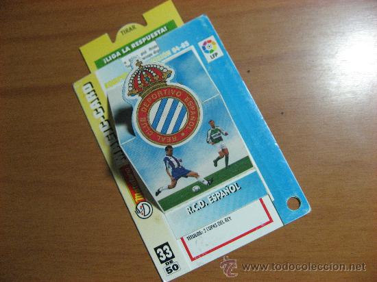 Sammeln alte gestanzte Sammelbilder: CROMO TROQUELADO, DESPLEGABLE, MAGIC CARD, MATUTANO,LIGA-94-95.R.C.D.ESPA&Ntilde;OL.N&ordm; 33.