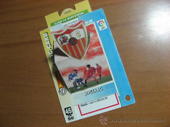 Sammeln alte gestanzte Sammelbilder: CROMO TROQUELADO, DESPLEGABLE, MAGIC CARD, MATUTANO,LIGA-94-95.SEVILLA F.C..N&ordm; 45.