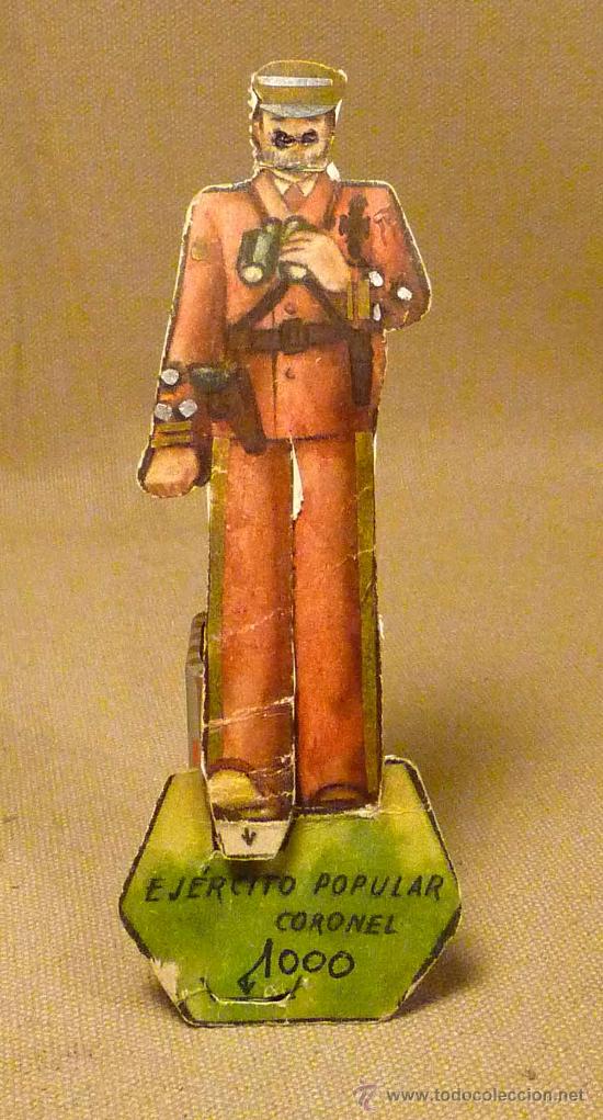 Collezionismo Figurine ritagliate antiche: CROMO TROQUELADO, CORONEL, EJERCITO POPULAR, GUERRA CIVIL ESPA&Ntilde;OLA