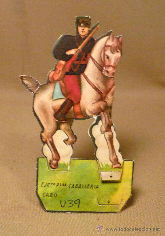 Collectionnisme Cartes &agrave; collectionner massicot&eacute;es anciennes: CROMO TROQUELADO, CABO, CABALLERIA, EJERCITO POPULAR, GUERRA CIVIL ESPA&Ntilde;OLA