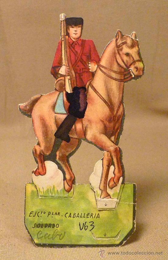 Collectable Antique Stamped Cards: CROMO TROQUELADO, SOLDADO, CABALLERIA, EJERCITO POPULAR, GUERRA CIVIL ESPA&Ntilde;OLA
