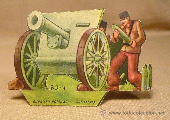 Collezionismo Figurine ritagliate antiche: CROMO TROQUELADO, CA&Ntilde;ON, ARTILLERIA, EJERCITO POPULAR, GUERRA CIVIL ESPA&Ntilde;OLA