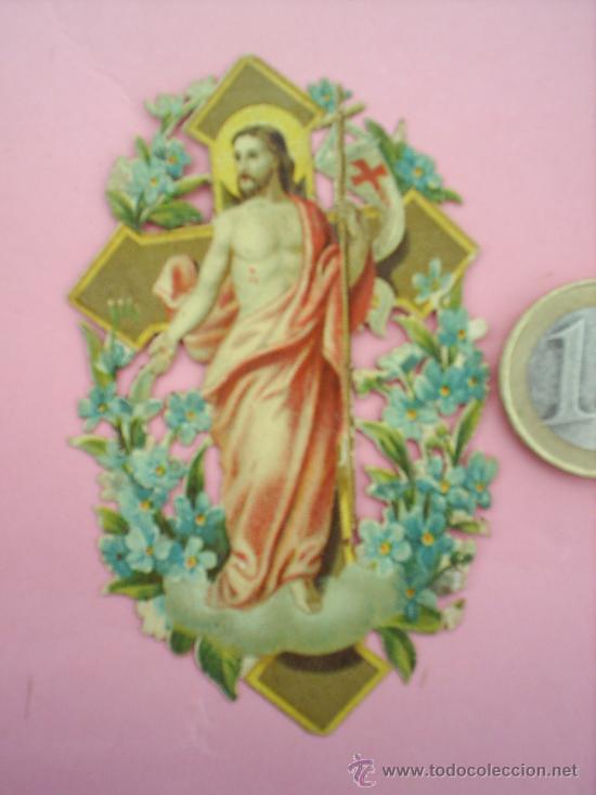 Collezionismo Figurine ritagliate antiche: CROMO TROQUELADO , JESUCRISTO