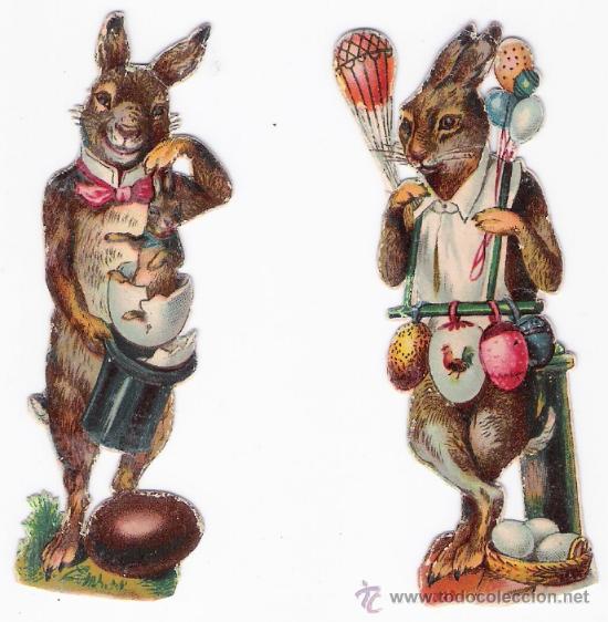 Coleccionismo cromos troquelados antiguos: Lote de 2 cromos Troquelados (8,5 cms.) - Foto 1