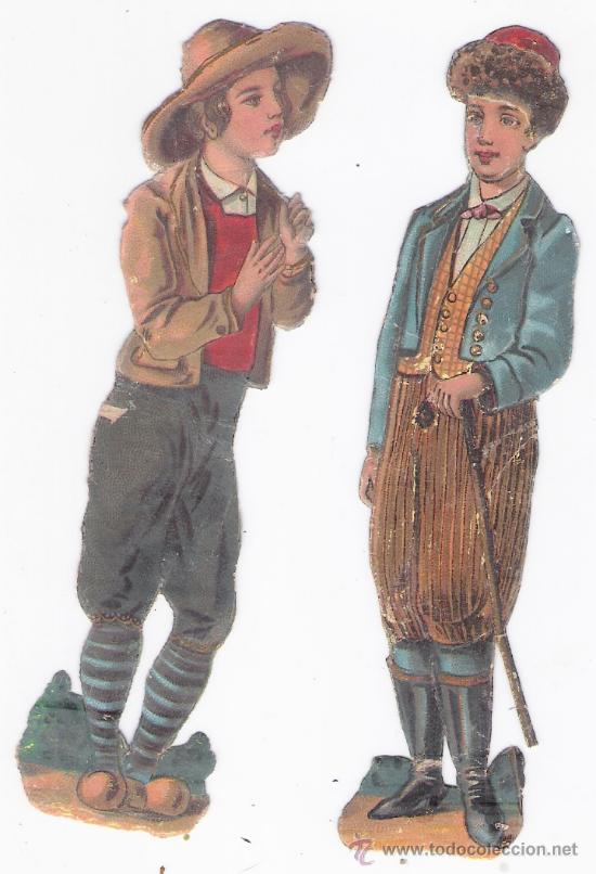 Coleccionismo cromos troquelados antiguos: Lote de 2 cromos Troquelados (13 cms.) - Foto 1