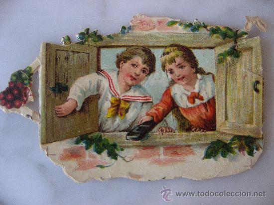 Coleccionismo Cromos troquelados antiguos: ANTIGUO CROMO TROQUELADO DE CHOCOLATES AMATLLER PARA COLECCION.