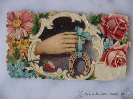 Coleccionismo Cromos troquelados antiguos: ANTIGUO CROMO TROQUELADO DE CHOCOLATES AMATLLER PARA COLECCION.