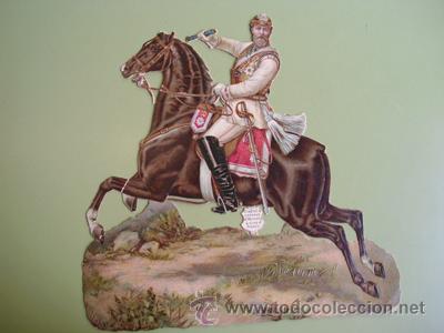 Collectionnisme Cartes &agrave; collectionner massicot&eacute;es anciennes: Antiguo Cromo Troquelado :  FEDERICO III de Prusia. Con brillo y relieve