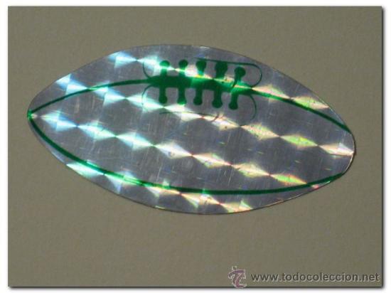 Sammeln alte gestanzte Sammelbilder: Pegatina brillante PANRICO - Bal&oacute;n de Rugby
