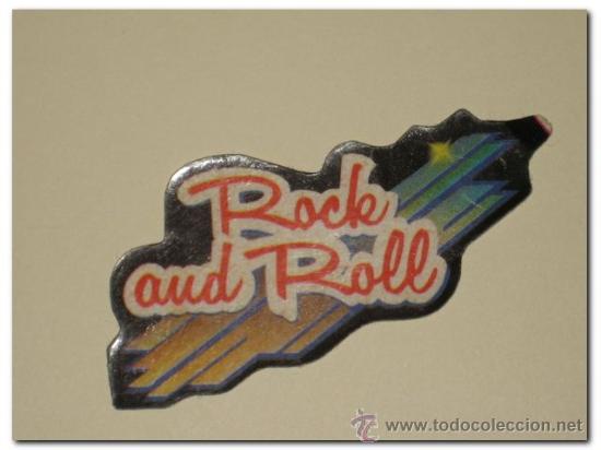 Collectionnisme Cartes &agrave; collectionner massicot&eacute;es anciennes: Pegatina Ne&oacute;n PANRICO - Rock & Roll