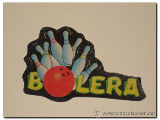 Collectionnisme Cartes &agrave; collectionner massicot&eacute;es anciennes: Pegatina Ne&oacute;n satinada PANRICO - Bolera
