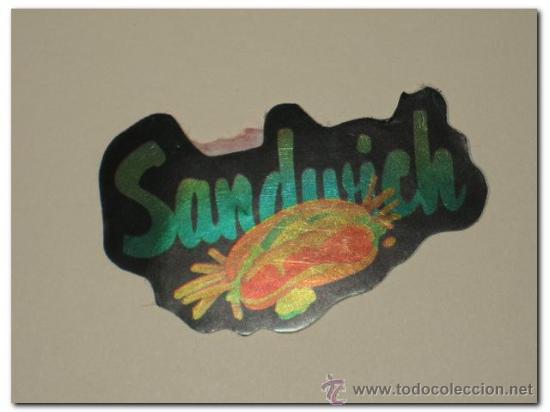 Sammeln alte gestanzte Sammelbilder: Pegatina Ne&oacute;n PANRICO - Sandwich