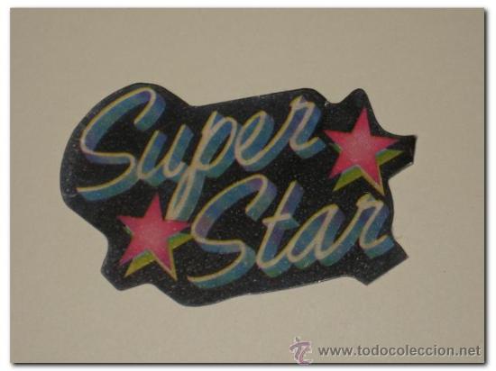 Collectionnisme Cartes &agrave; collectionner massicot&eacute;es anciennes: Pegatina Ne&oacute;n PANRICO - Super Star